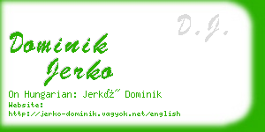 dominik jerko business card